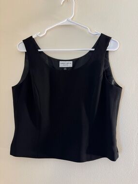 ALBERT NIPON Black Fitted Tank